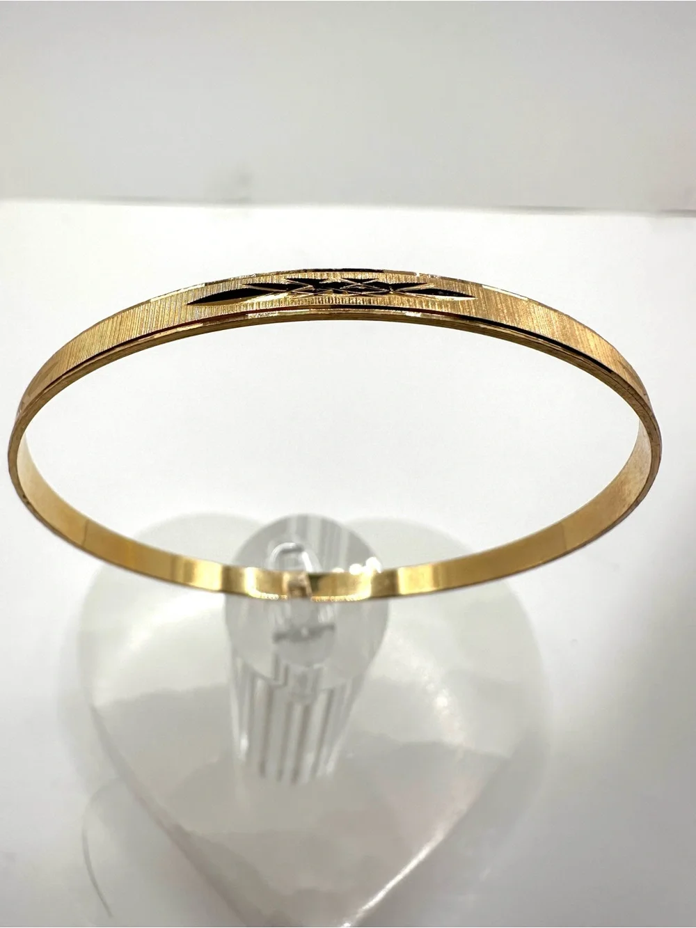 Gold Vintage 14k Gold Filled X Patterned Bangle